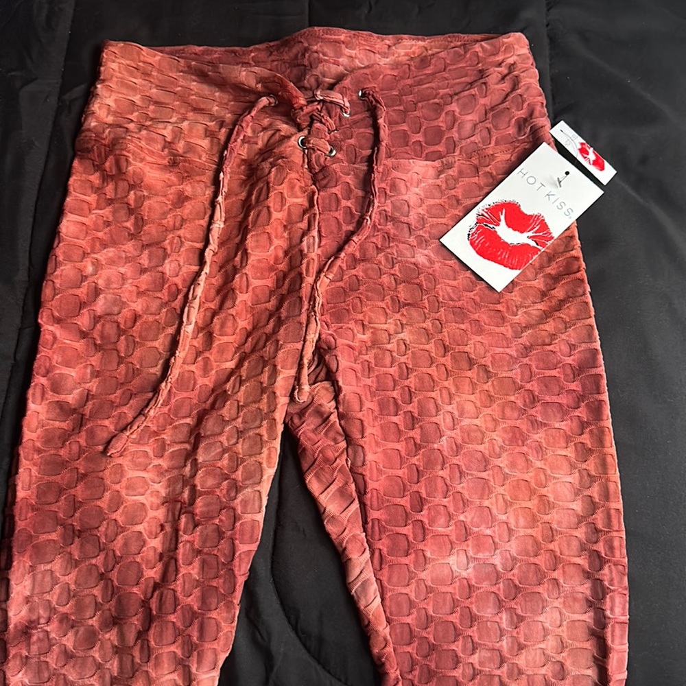 hot kiss drawstring leggings